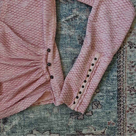 Free people penny top in light pink | size xs - Picture 2 of 6